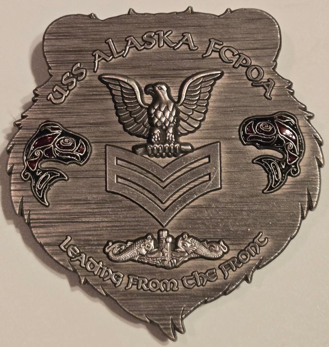 USS Alaska SSBN 732 First Class Challenge Coin