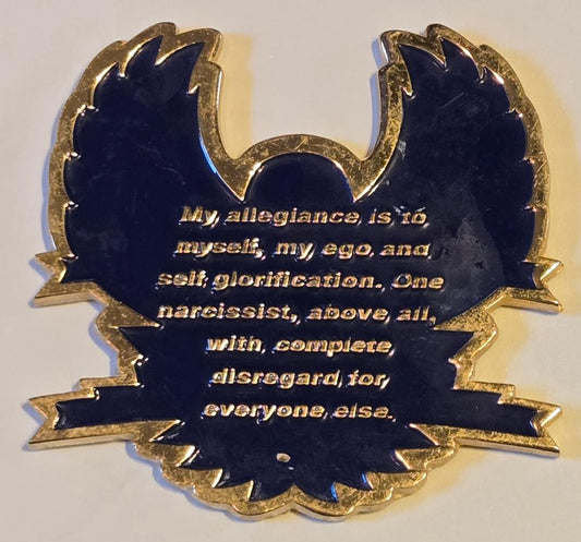 Blue Falcon/Narcissist Challenge Coin