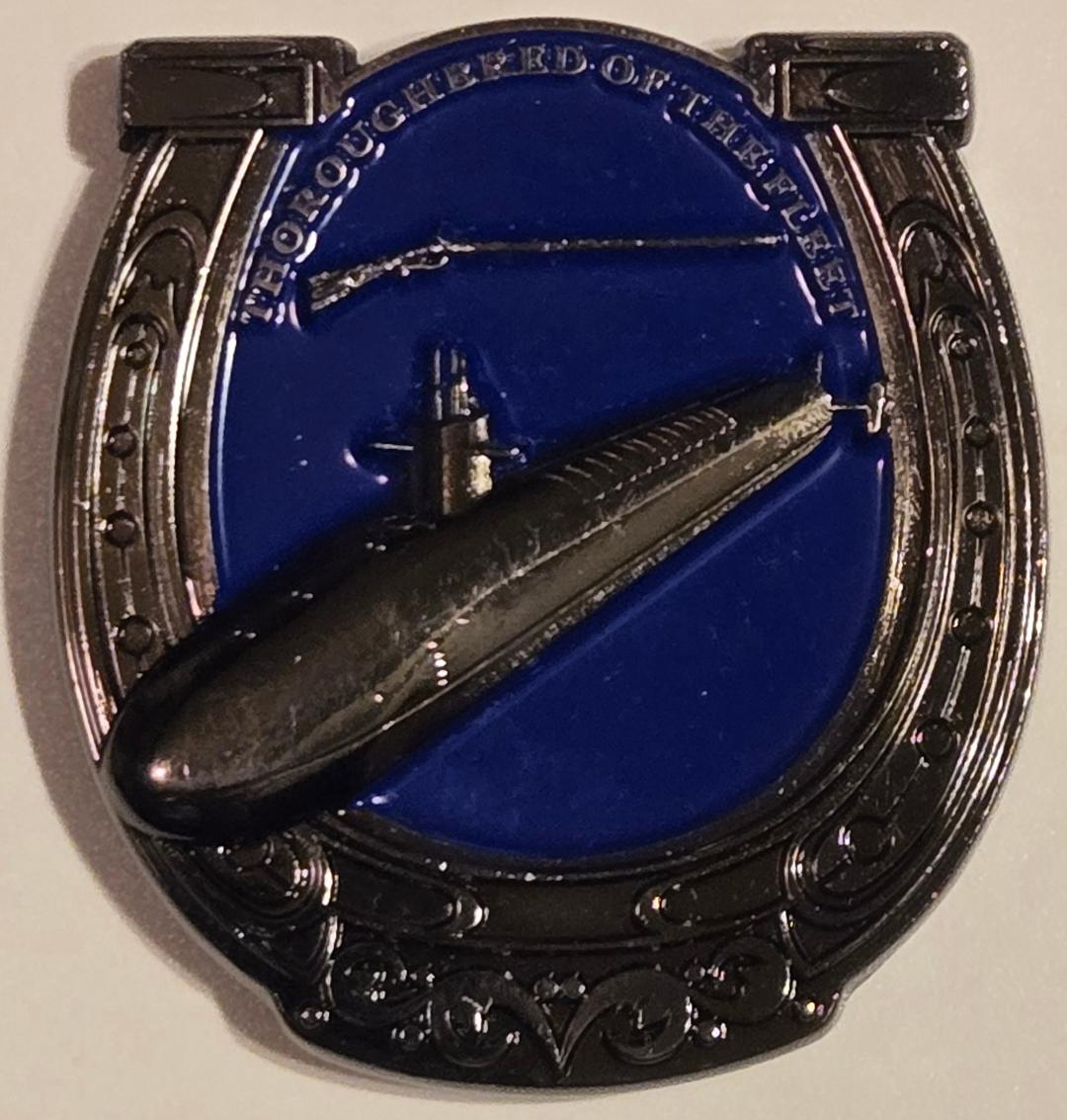 USS Kentucky SSBN 737 Blue Ship's Challenge Coin