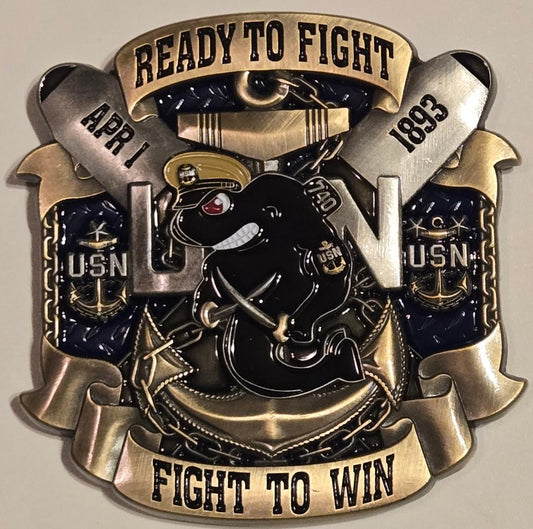 USS Rhode Island SSBN 740 Chief's Challenge Coin