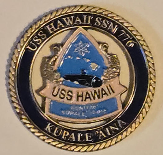 USS HAWAII SSN 776 ROUND CO Challenge Coin