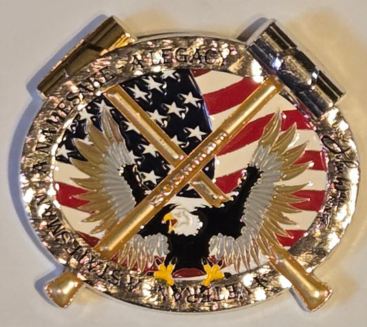 USS John Warner SSN 785 Maiden Deployment Oval Challenge Coin