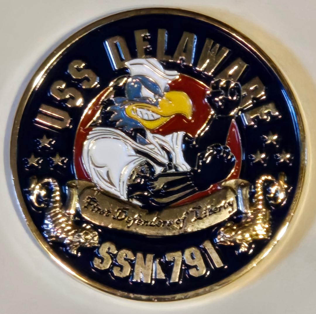 USS Delaware SSN 791 Challenge coin