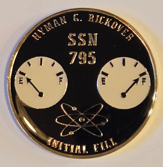 USS Rickover 'Initial Fill' Challenge Coin