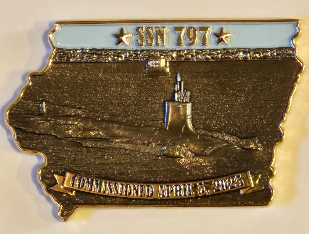USS Iowa Commissioning Challenge Coin