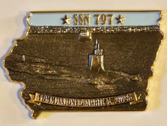 USS Iowa Commissioning Challenge Coin