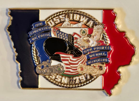 USS Iowa Commissioning Challenge Coin