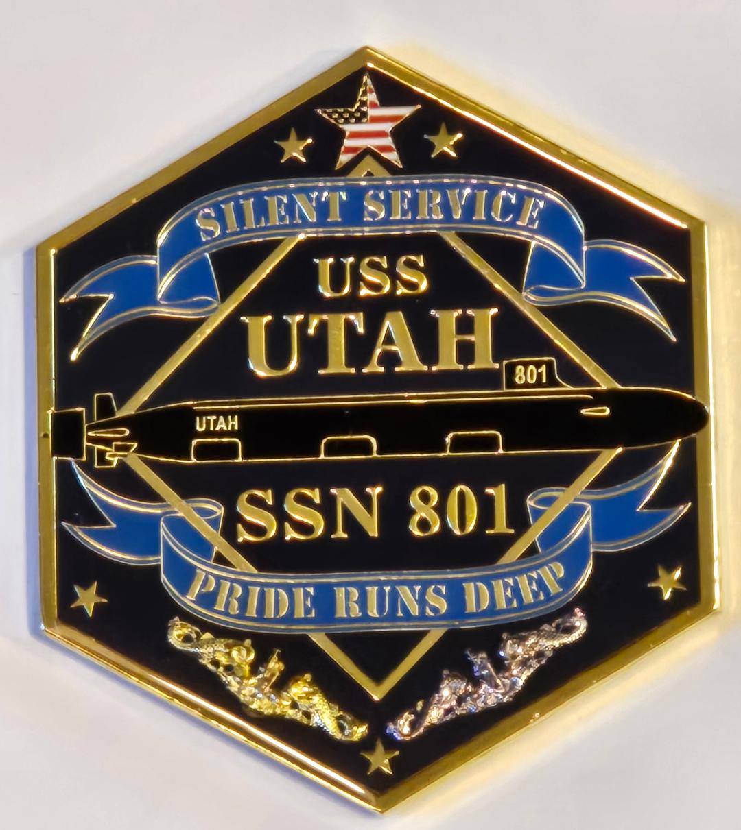 USS Utah Challenge Coin