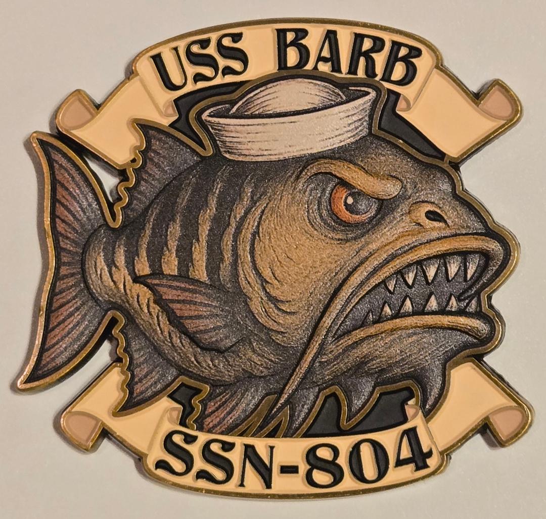 USS Barb SSN 804 Challenge Coin