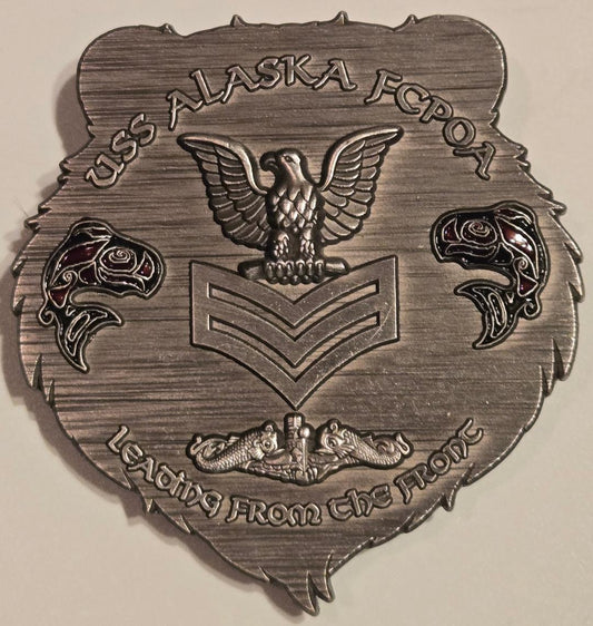 USS Alaska SSBN 732 First Class Challenge Coin