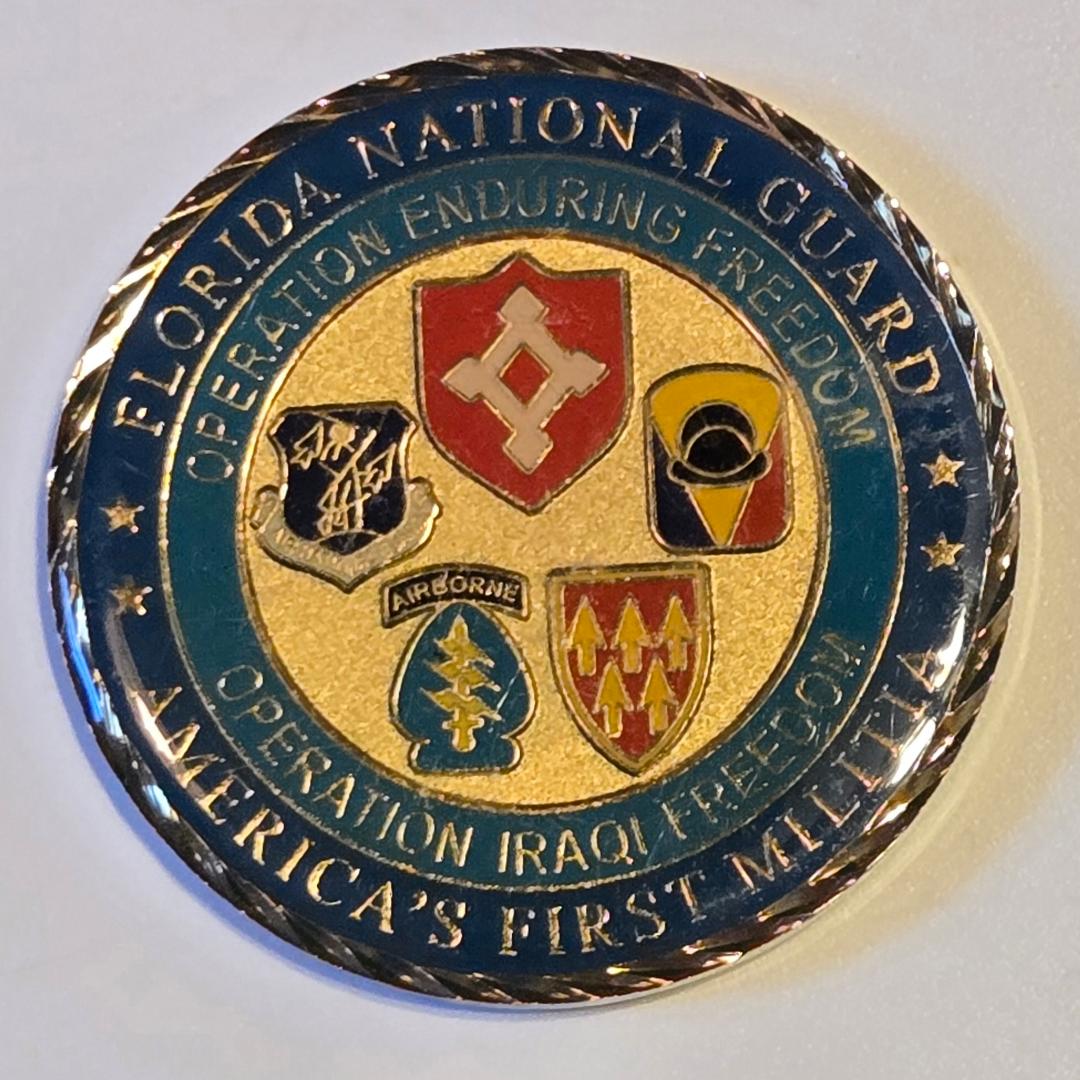 Governor Jeb Bush/Florida National Guard Challenge Coin – submerch.com