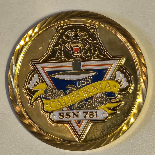 USS California SSN 781 Challenge Coin