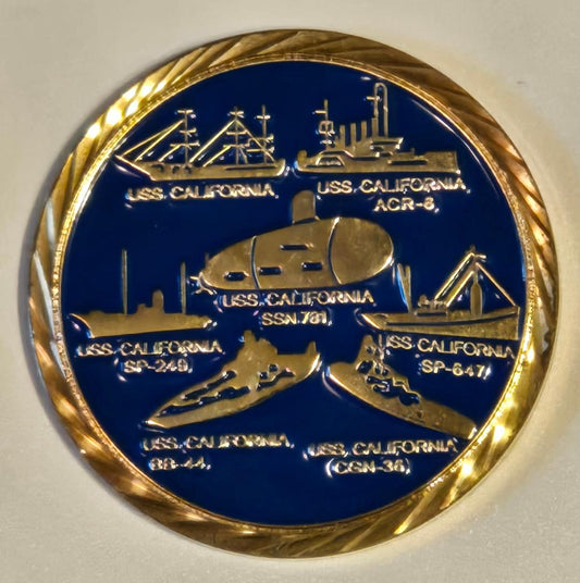 USS California SSN 781 Challenge Coin