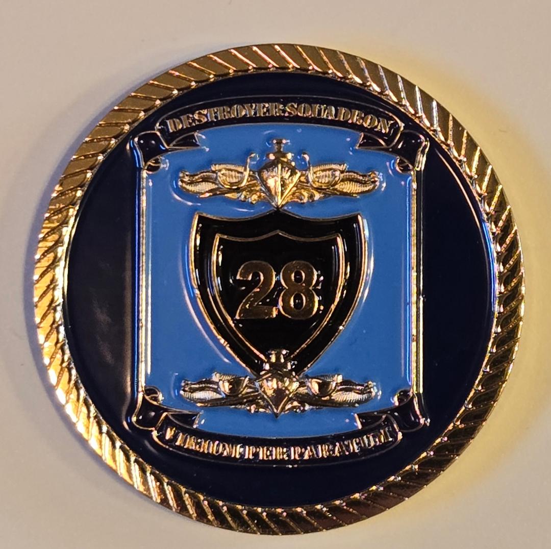 Destroyer Squadron 28 Challenge Coin