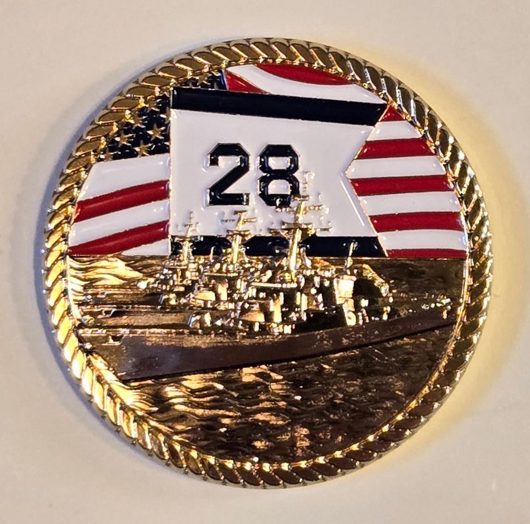 Destroyer Squadron 28 Challenge Coin