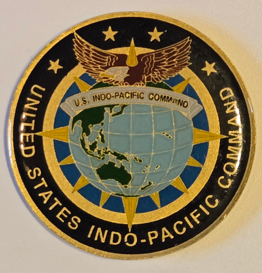 United States Indo-Pacific Command emblem on a white background