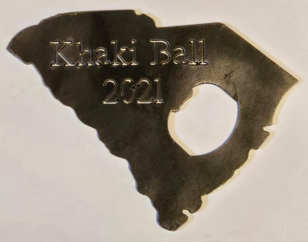 South Carolina Khaki Ball 2021 Bottle Opener Challenge Coin