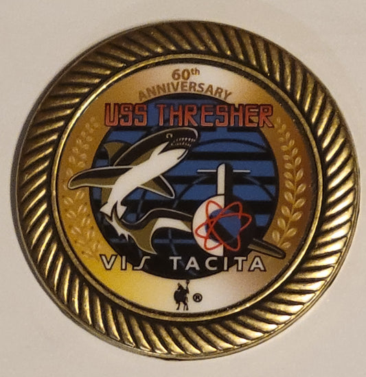 USS Thresher SSN 593 60th Anniversary Memorial Coin