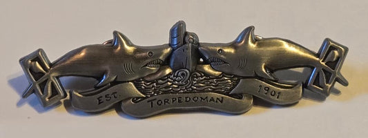 Torpedoman (TM) Challenge Coin Pin