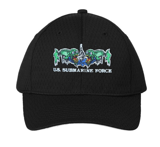 Zombie Dolphins Baseball Cap – Black Submarine Force Mesh Hat